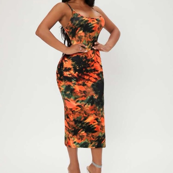 New Inventory 🔥Tie Dye Cami Bodycon Dress🔥 - Picture 3 of 6